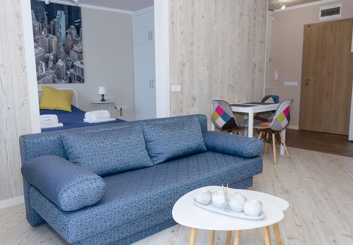 ~Sunny Blue ~ One-Bedroom Flat with Balcony 13 Flataway