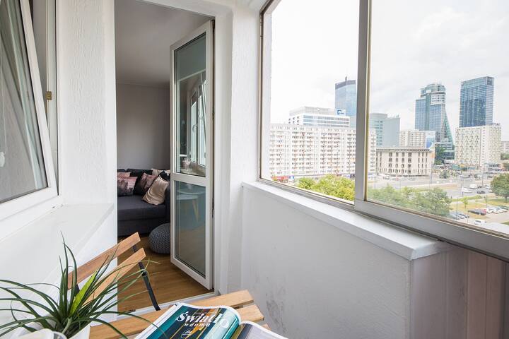 Warsaw Downtown Bright and Comfy Apt with Balcony 11 Apartamenty do wynajęcia