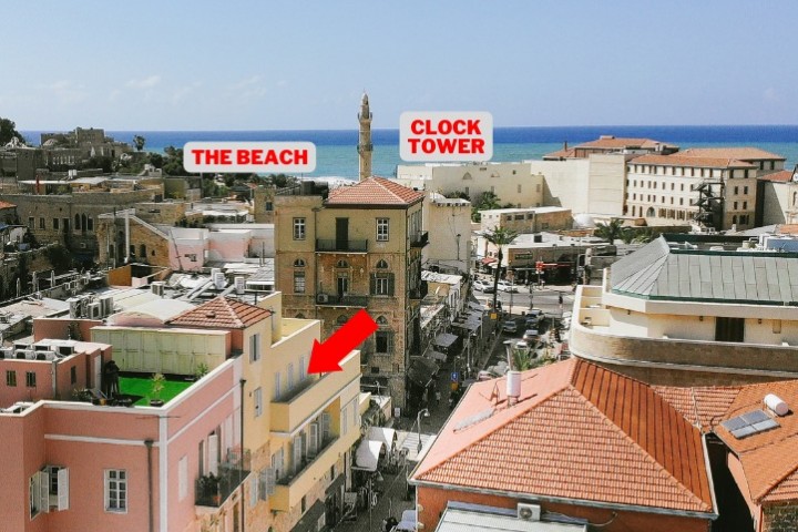 KING SIZE Jaffa Apt + Balcony - Clock tower view! 19 Loginn Autonomous Hotels