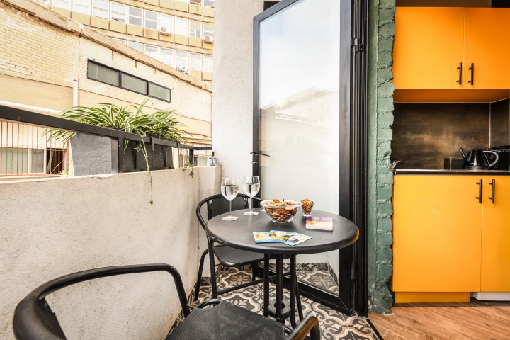 Contactless Stay Studio with balcony by the beach! 6 Loginn Autonomous Hotels
